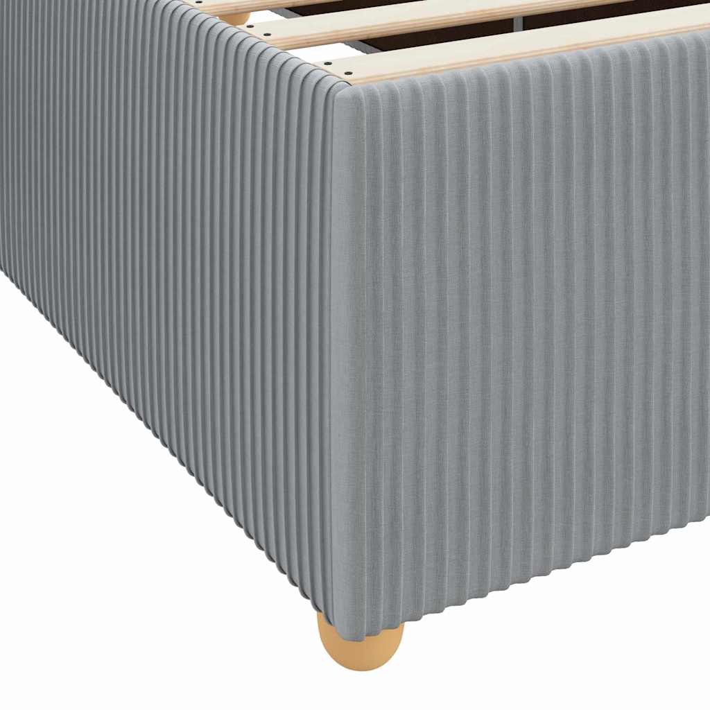 Sengeramme Med Madras Med Madras Lysegrå 200 X 200 Cm Stof - Billede 12