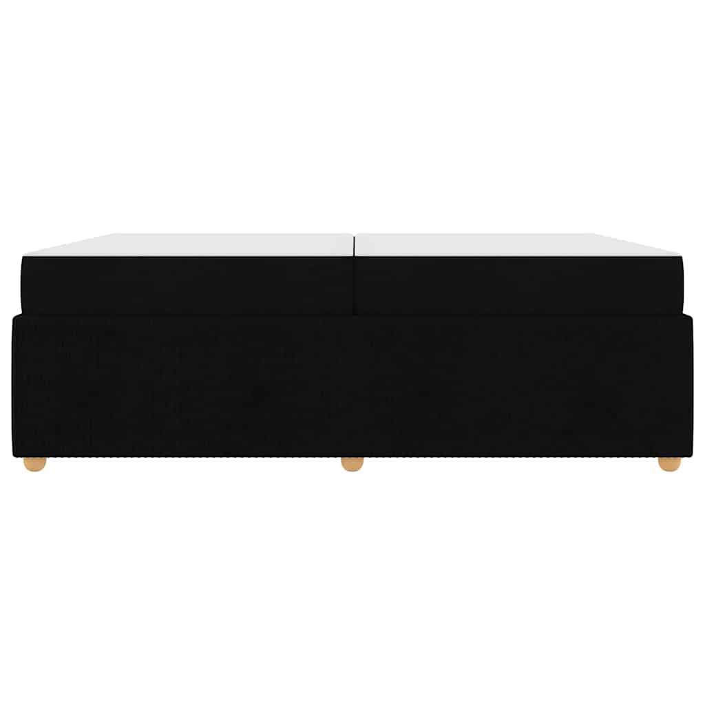 Sengeramme Med Madras Med Madras Sort 200 X 200 Cm Stof - Billede 6