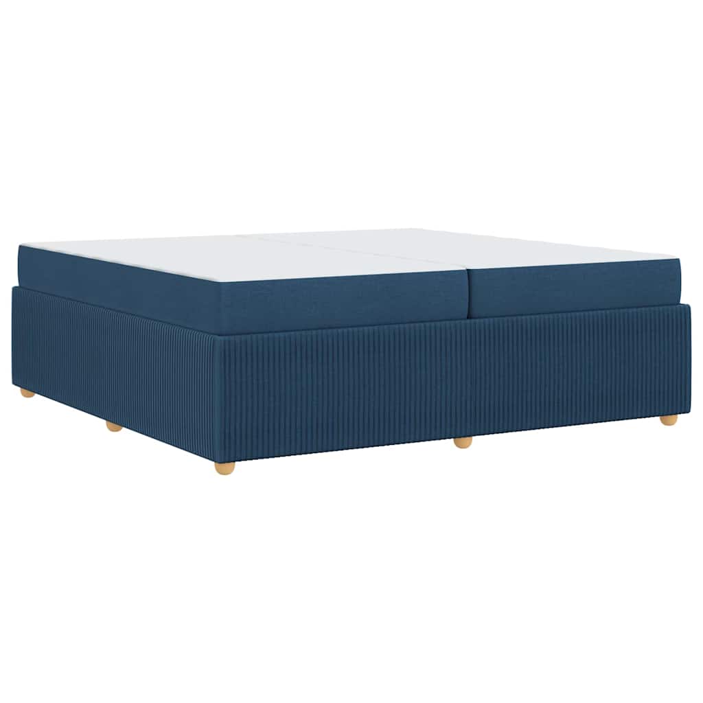 Sengeramme Med Madras Med Madras Blå 200 X 200 Cm Stof - Billede 2