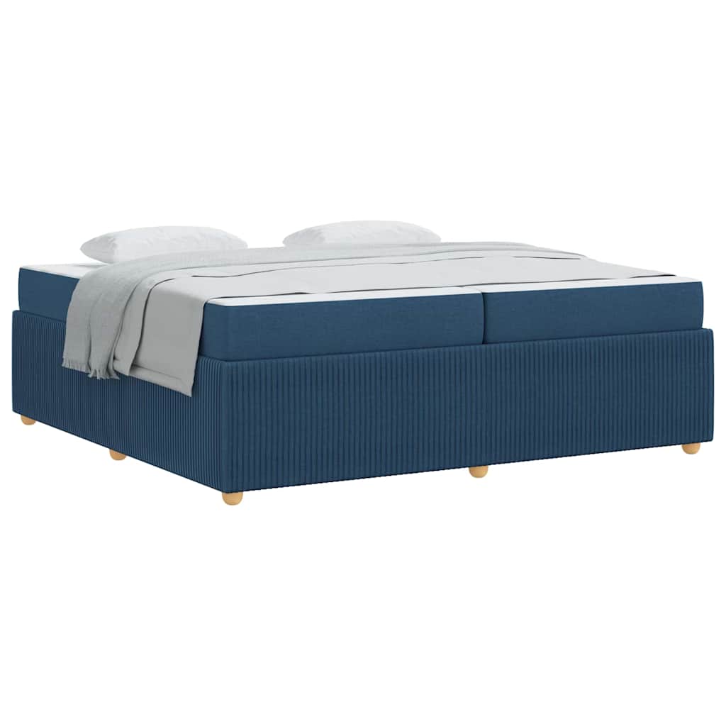 Sengeramme Med Madras Med Madras Blå 200 X 200 Cm Stof - Billede 3