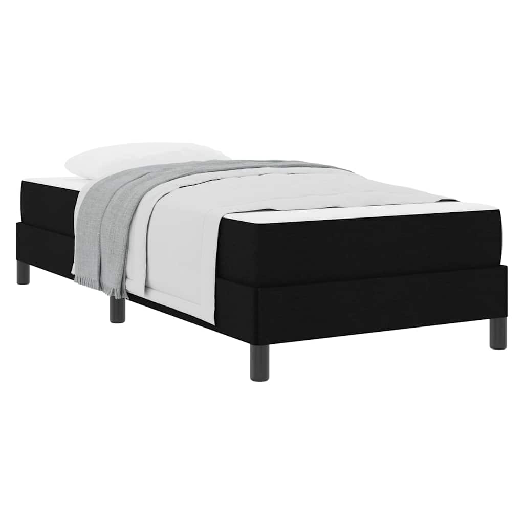 Box Spring Seng Med Madras Sort 90 X 200 Cm Stof - Billede 3