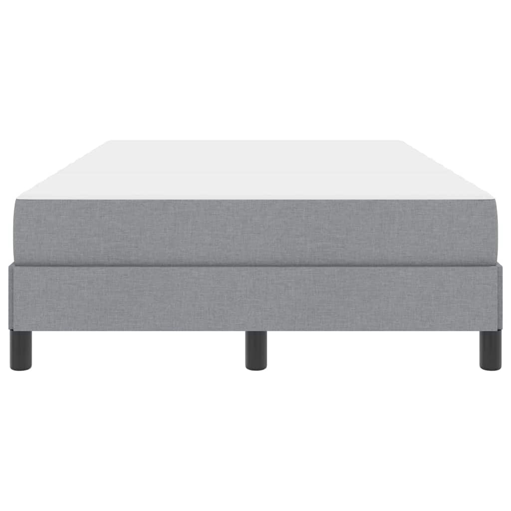 Box Spring Seng Med Madras Lysegrå 120 X 190 Cm Stof - Billede 6