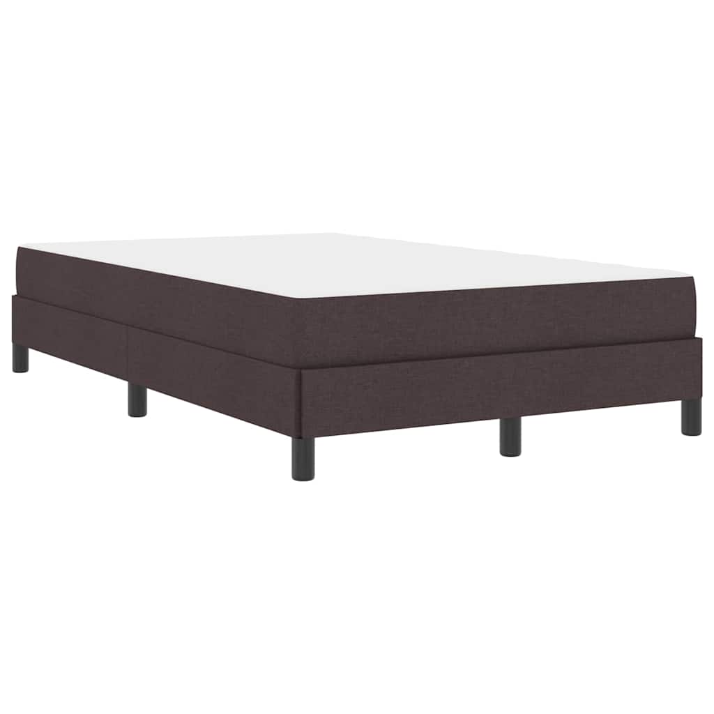 Box Spring Seng Med Madras Mørkebrun 120 X 190 Cm Stof - Billede 2