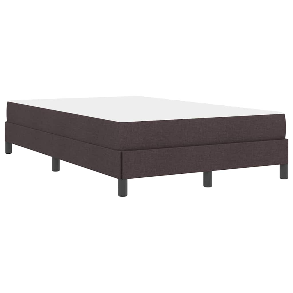Box Spring Seng Med Madras Mørkebrun 120 X 190 Cm Stof - Billede 8