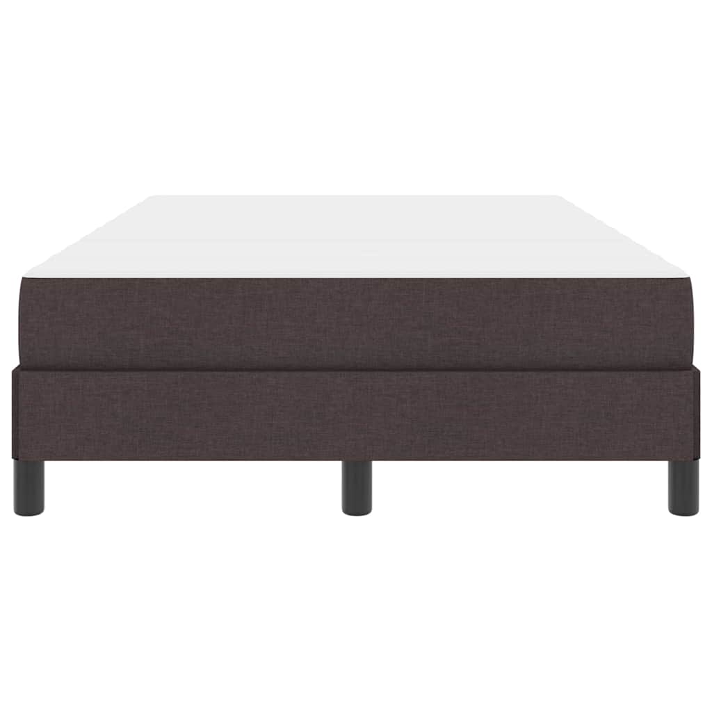 Box Spring Seng Med Madras Mørkebrun 120 X 190 Cm Stof - Billede 6