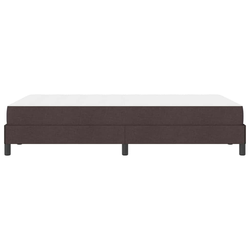 Box Spring Seng Med Madras Mørkebrun 120 X 190 Cm Stof - Billede 7