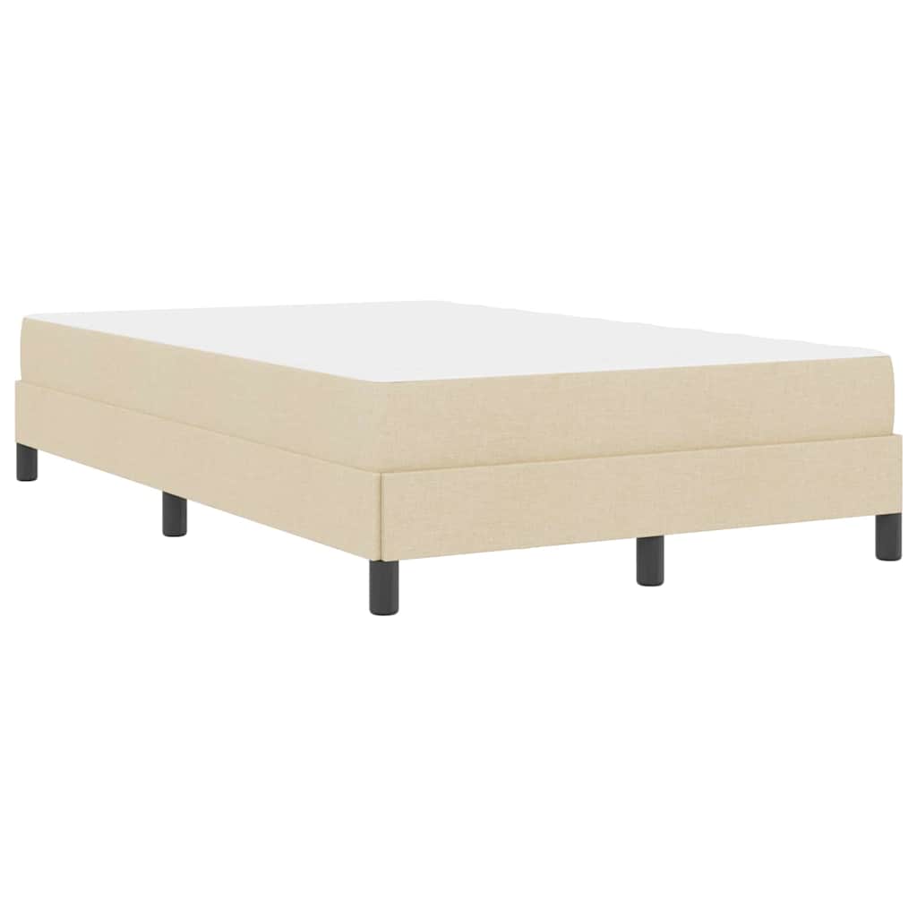 Box Spring Seng Med Madras Creme 120 X 190 Cm Stof - Billede 8