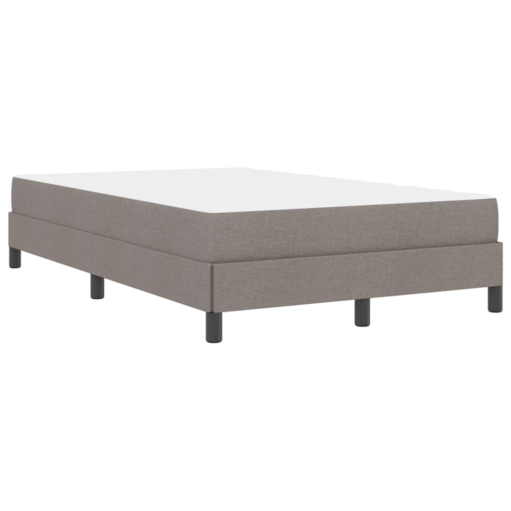 Box Spring Seng Med Madras Gråbrun 120 X 200 Cm Stof - Billede 8