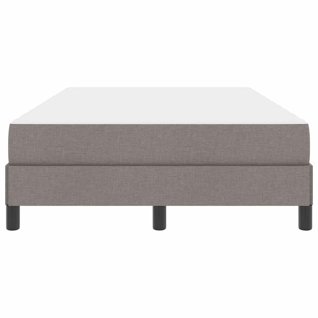 Box Spring Seng Med Madras Gråbrun 120 X 200 Cm Stof - Billede 6
