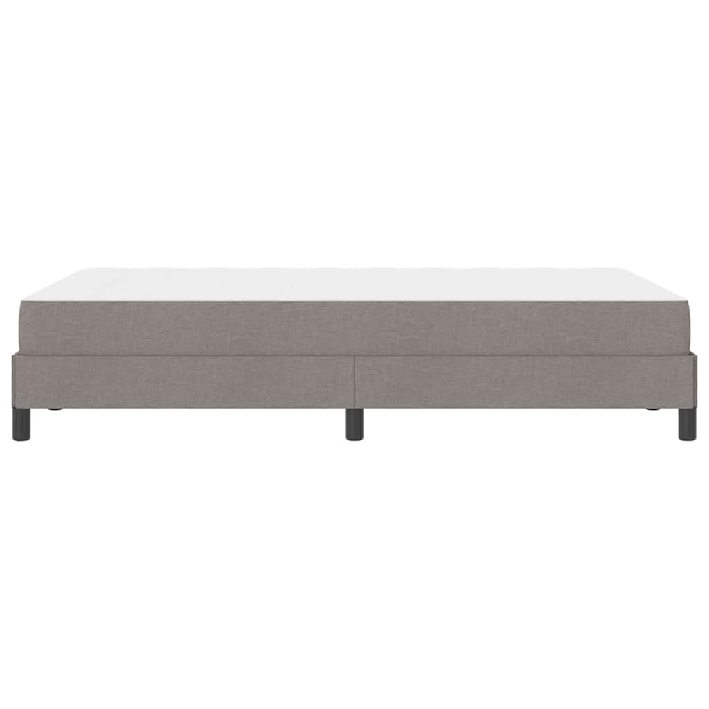 Box Spring Seng Med Madras Gråbrun 120 X 200 Cm Stof - Billede 7
