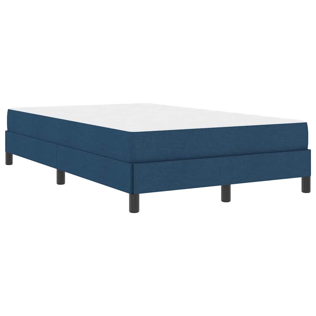 Box Spring Seng Med Madras Blå 120 X 200 Cm Stof - Billede 2