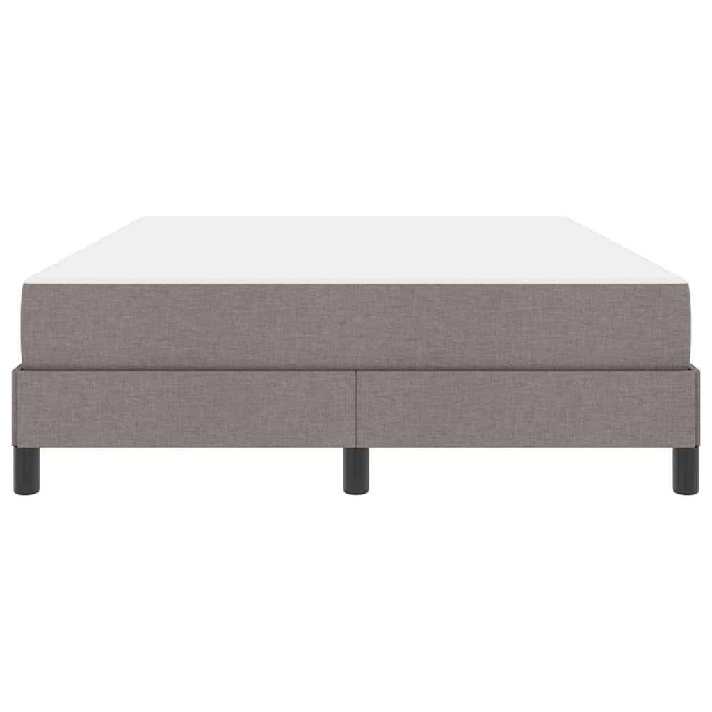 Box Spring Seng Med Madras Gråbrun 160 X 200 Cm Stof - Billede 7