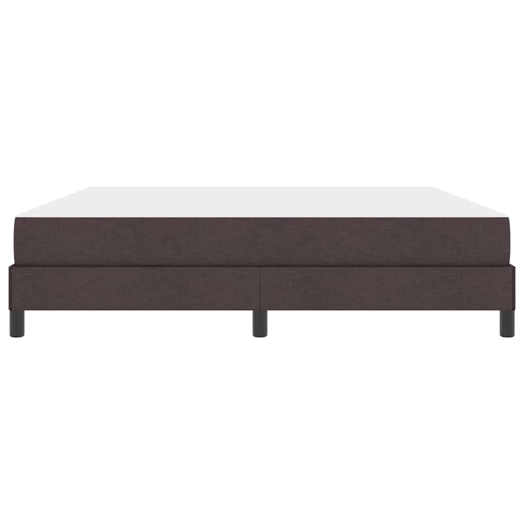 Box Spring Seng Med Madras Mørkebrun 180 X 200 Cm Stof - Billede 6
