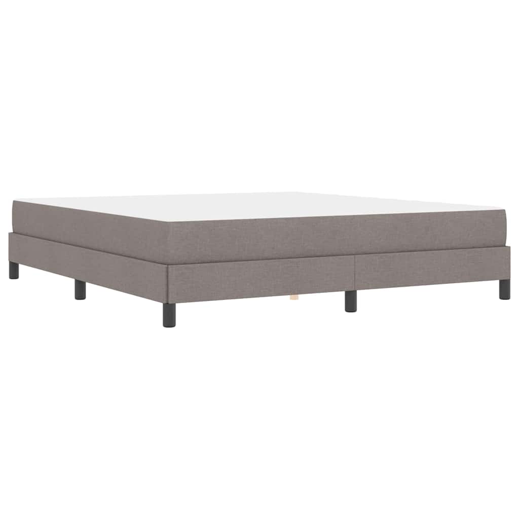 Box Spring Seng Med Madras Gråbrun 180 X 200 Cm Stof - Billede 8