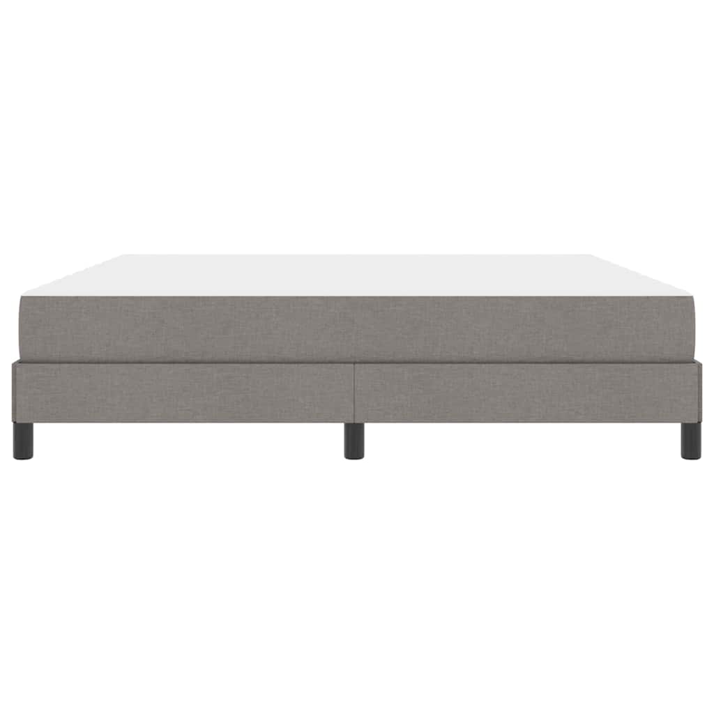 Box Spring Seng Med Madras Gråbrun 180 X 200 Cm Stof - Billede 6