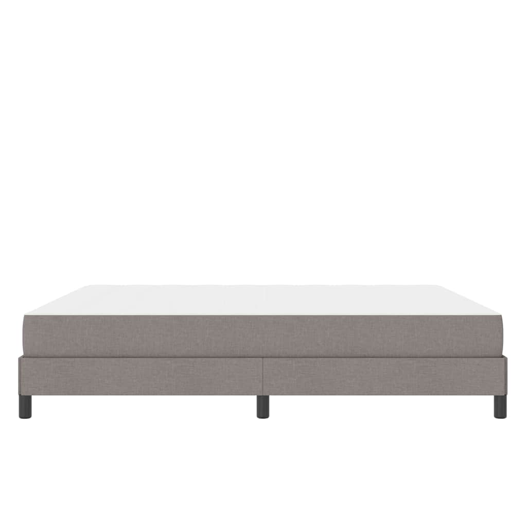 Box Spring Seng Med Madras Gråbrun 180 X 200 Cm Stof - Billede 7
