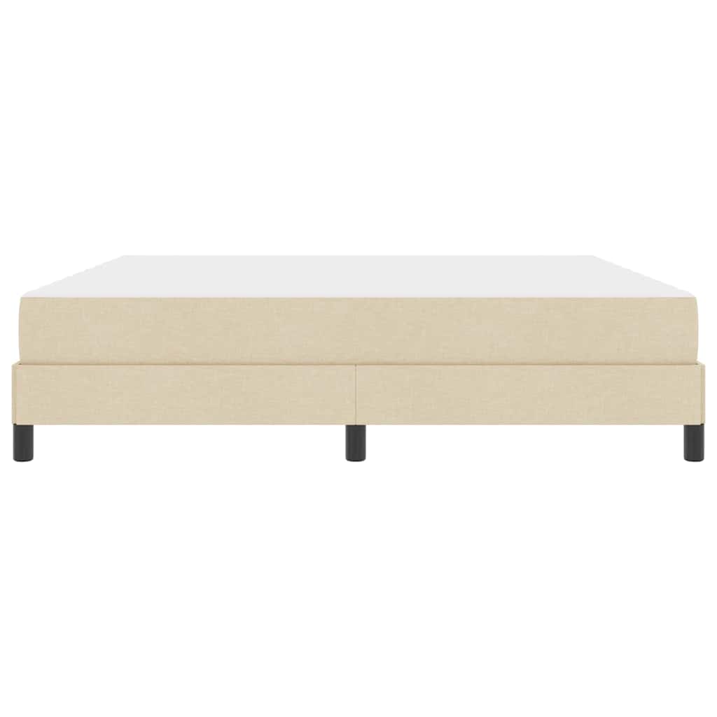 Box Spring Seng Med Madras Creme 180 X 200 Cm Stof - Billede 6