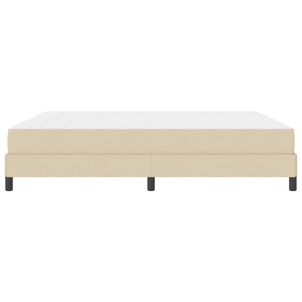 Box Spring Seng Med Madras Creme 180 X 200 Cm Stof - Billede 7