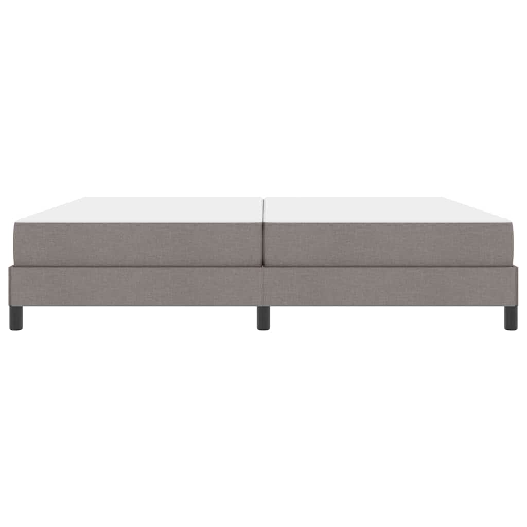 Box Spring Seng Med Madras Gråbrun 200 X 200 Cm Stof - Billede 6