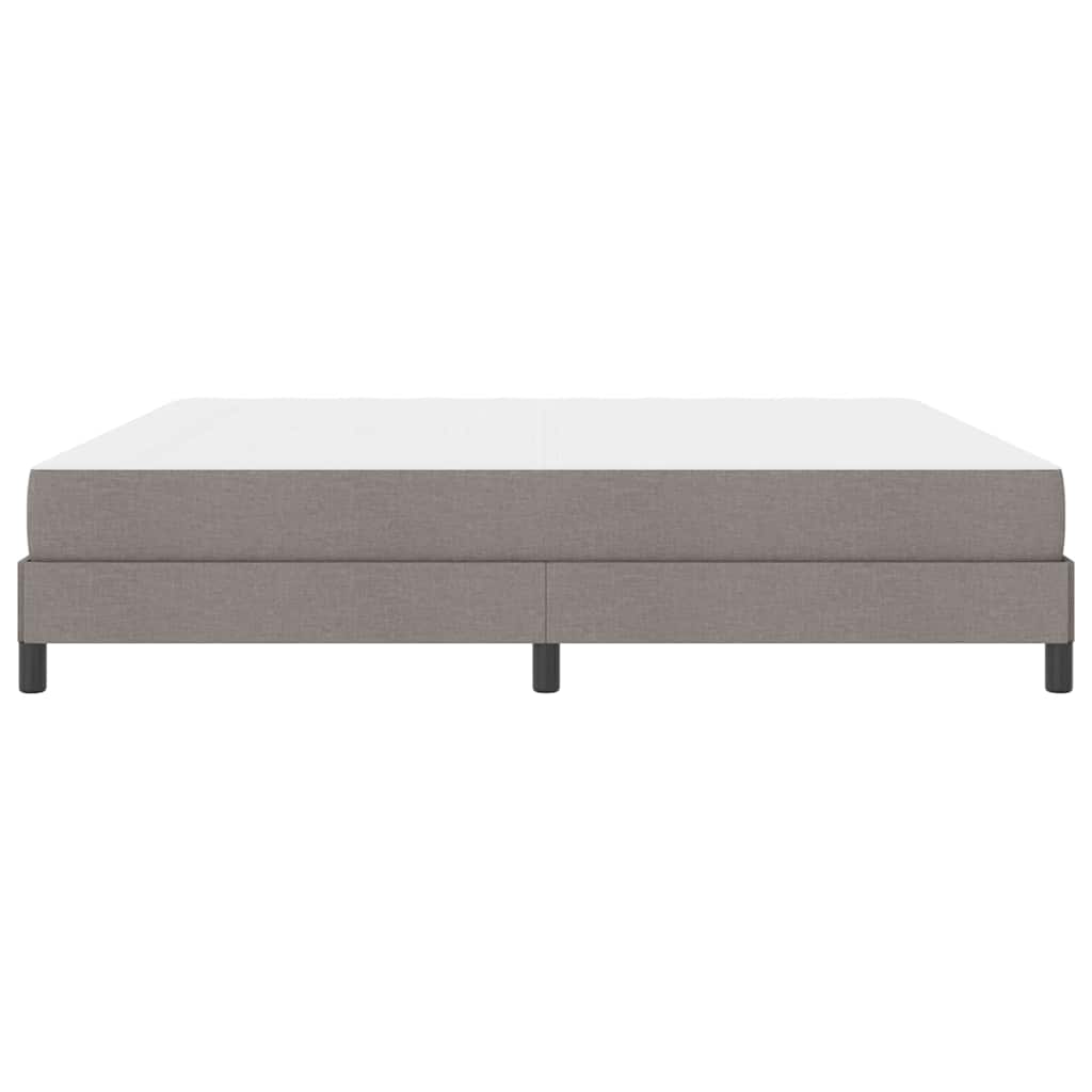 Box Spring Seng Med Madras Gråbrun 200 X 200 Cm Stof - Billede 7
