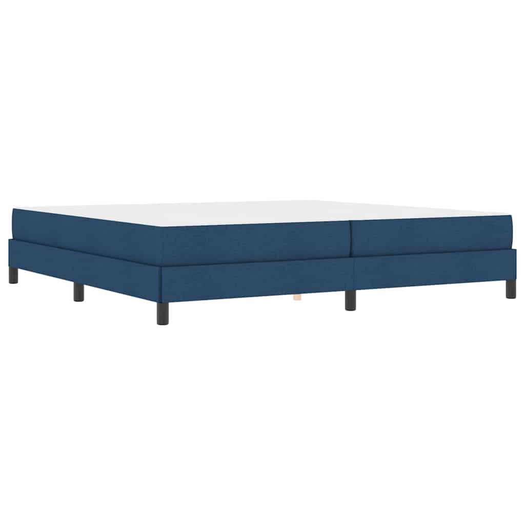 Box Spring Seng Med Madras Blå 200 X 200 Cm Stof - Billede 2