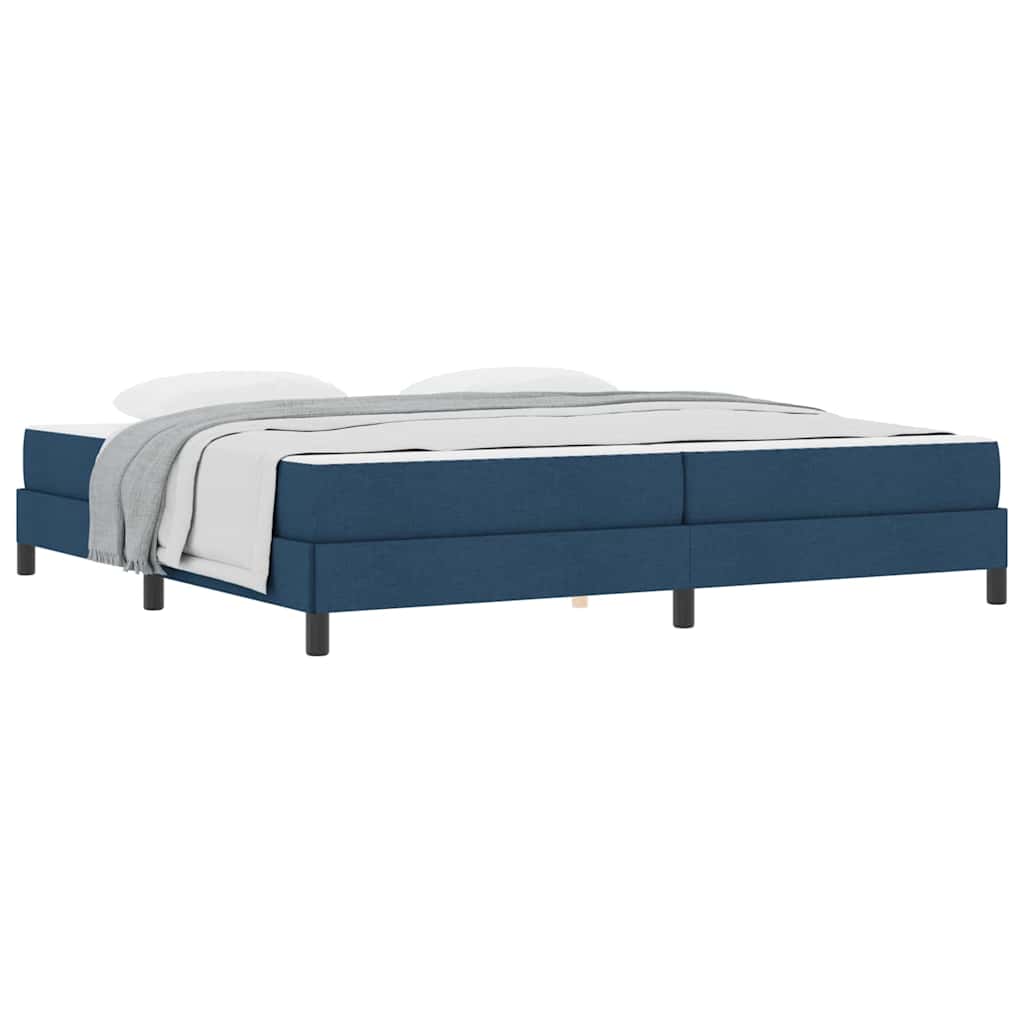 Box Spring Seng Med Madras Blå 200 X 200 Cm Stof - Billede 3