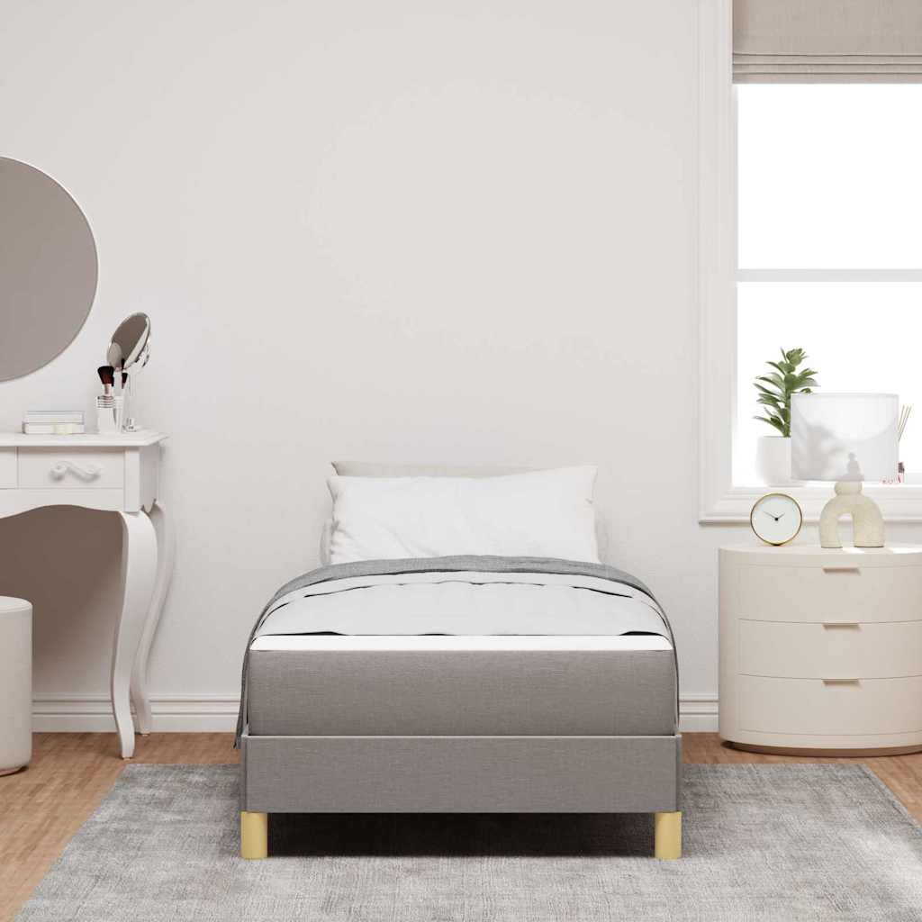 Box Spring Seng Taupe Og Brun 80 X 200 Cm - Billede 4