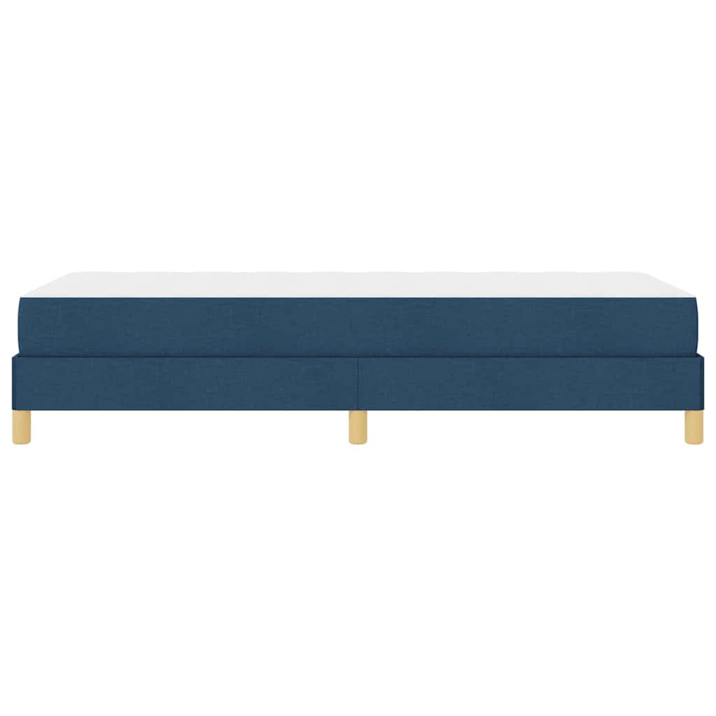 Box Spring Seng Blå Og Hvid 100 X 200 Cm Skum - Billede 7
