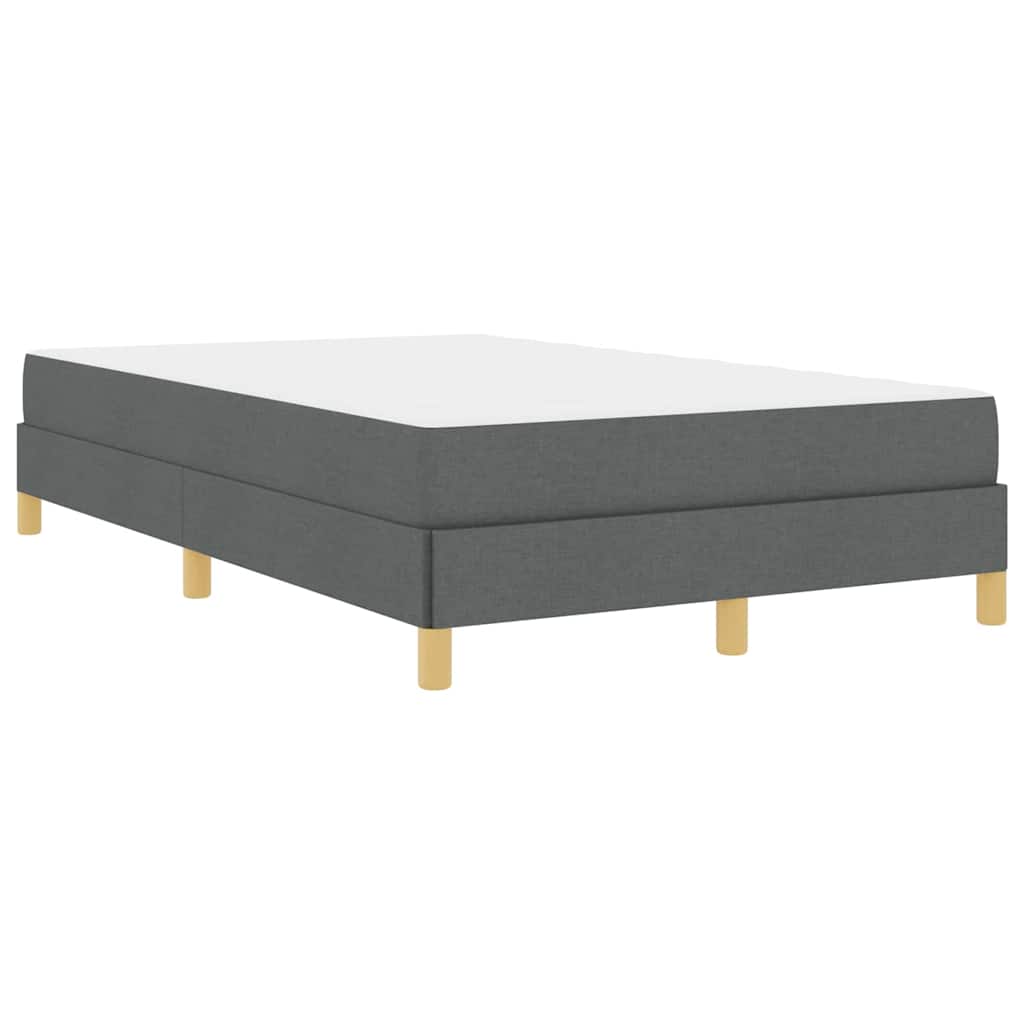 Box Spring Seng Mørkegrå Og Brun 120 X 190 Cm - Billede 2