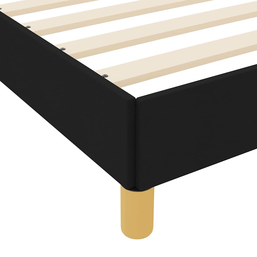 Box Spring Seng Sort Og Brunt 120 X 190 Cm - Billede 9