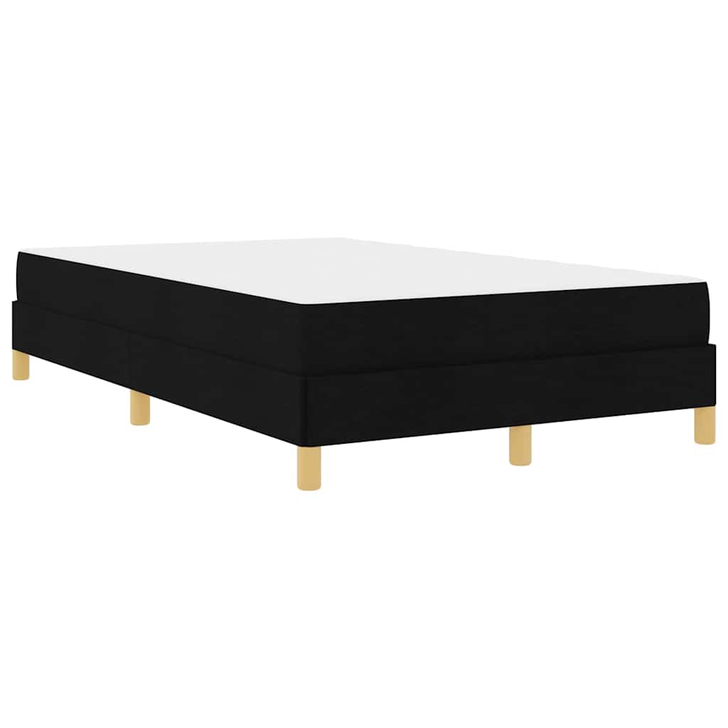 Box Spring Seng Sort Og Brunt 120 X 190 Cm - Billede 2