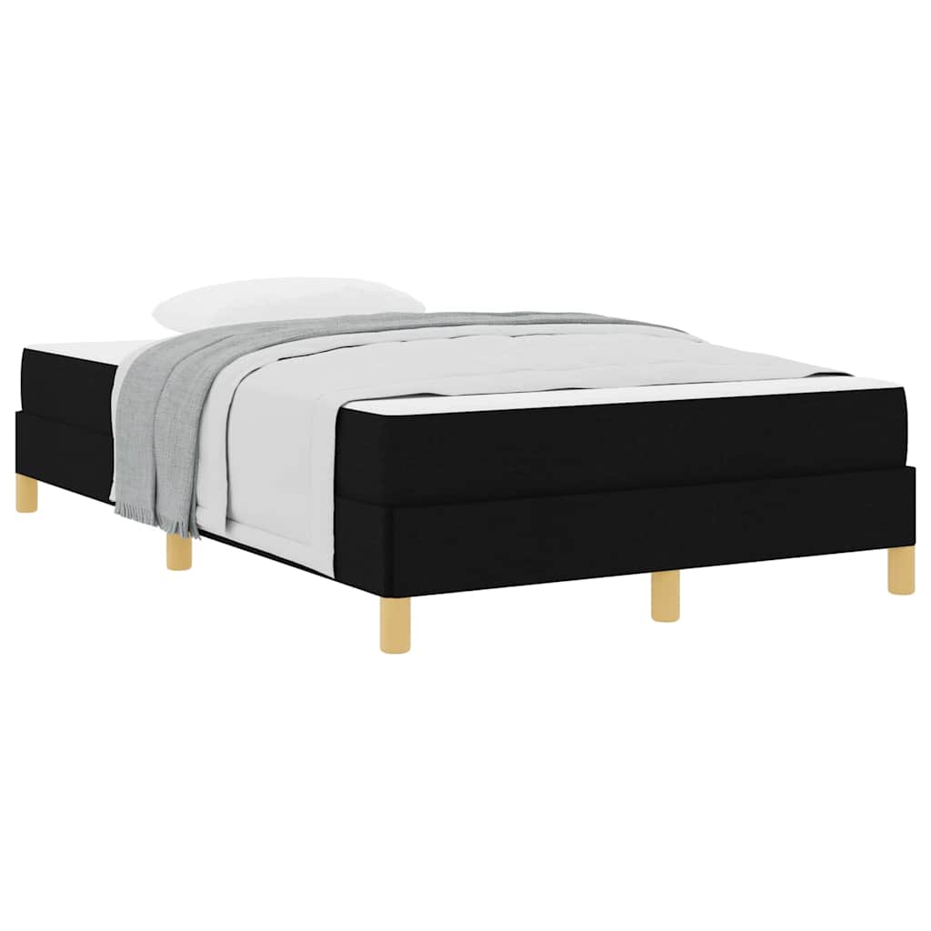 Box Spring Seng Sort Og Brunt 120 X 190 Cm - Billede 3