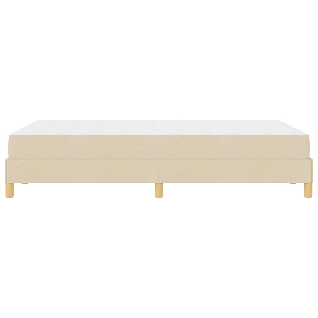 Box Spring Seng Creme Og Brun 120 X 190 Cm - Billede 8