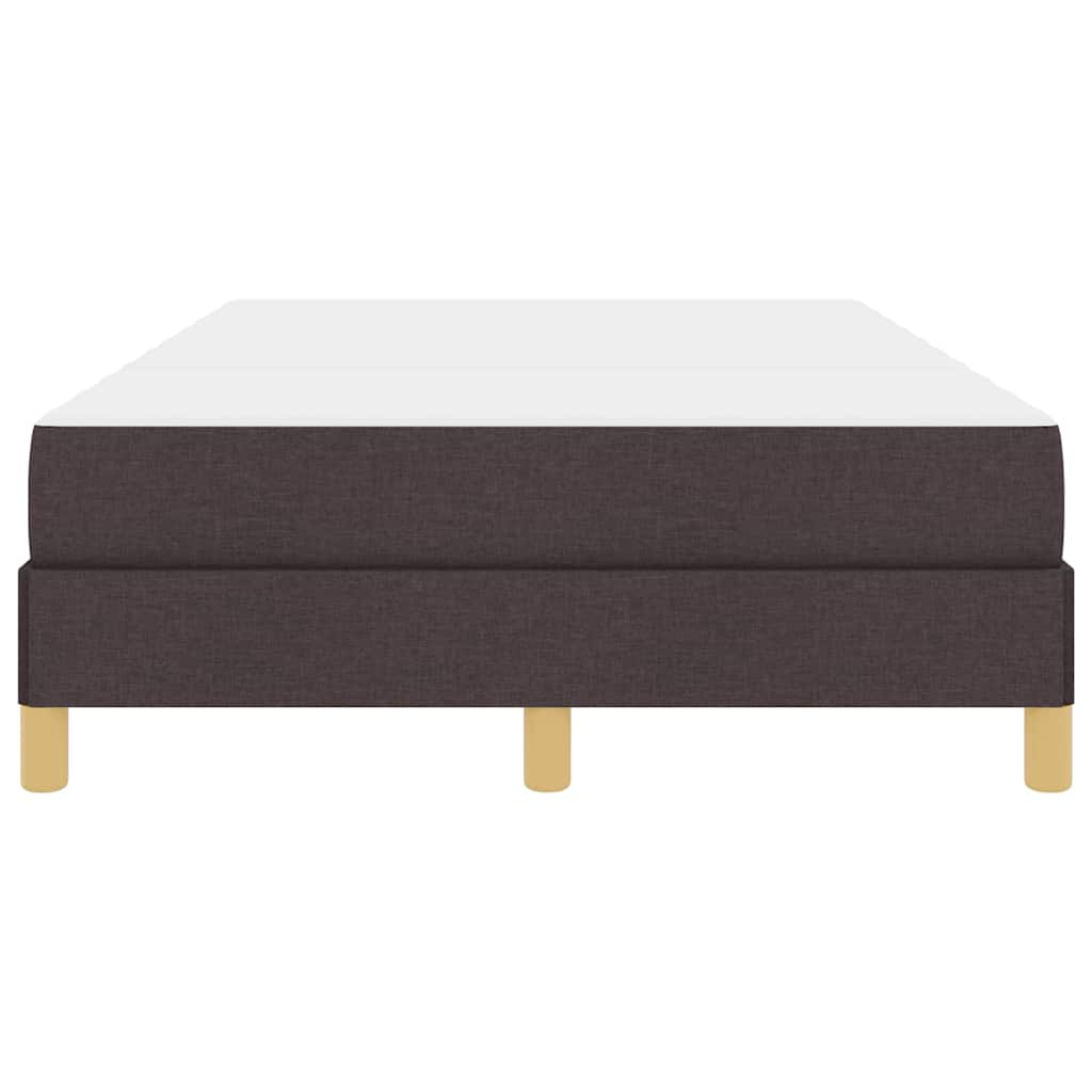 Box Spring Seng Brun 120 X 200 Cm Stof Og Konstrueret Træ - Billede 7
