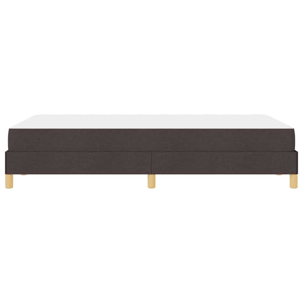 Box Spring Seng Brun 120 X 200 Cm Stof Og Konstrueret Træ - Billede 9