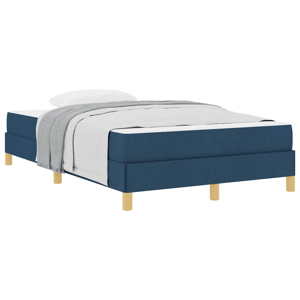 Box Spring Seng Blå Og Brun 120 X 200 Cm - Billede 3
