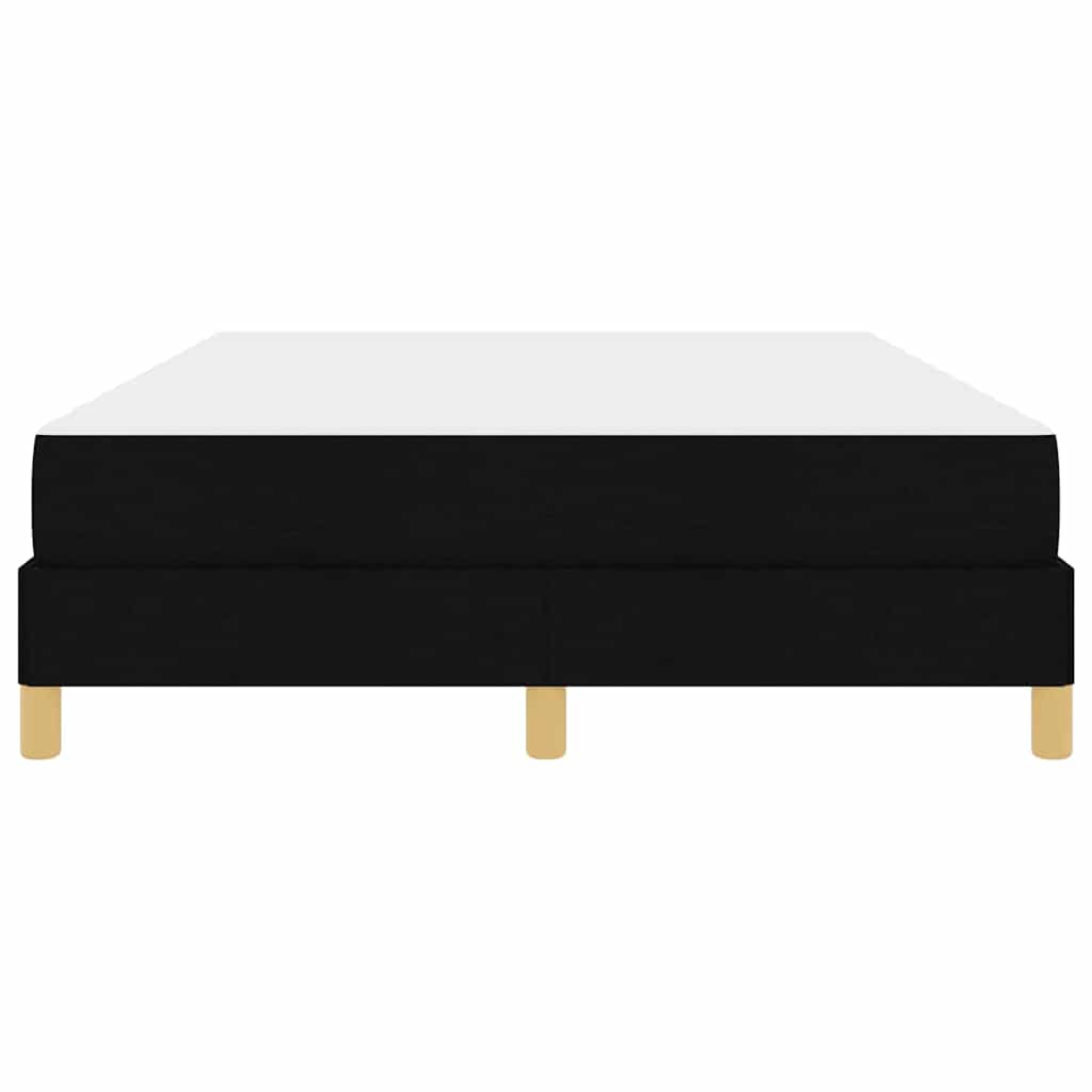 Box Spring Seng Sort Og Brunt 140 X 190 Cm - Billede 6