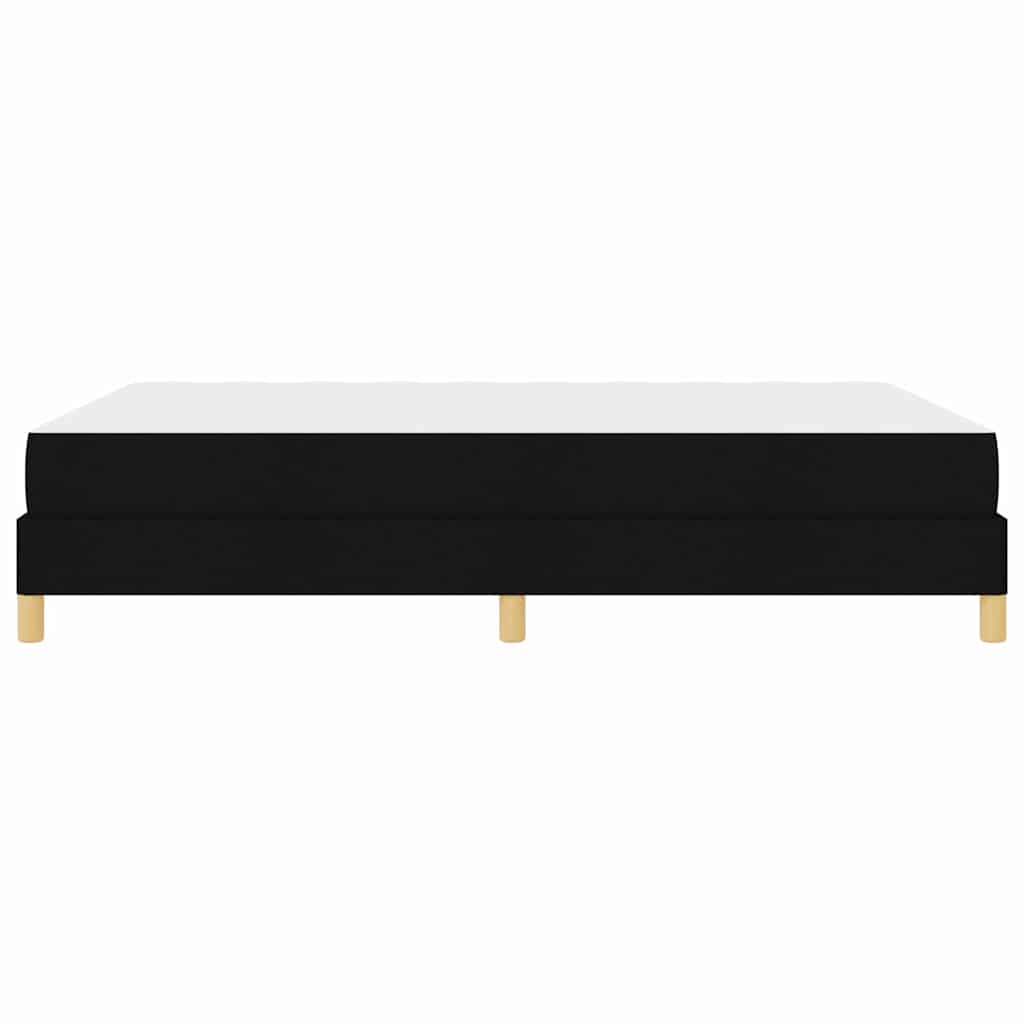 Box Spring Seng Sort Og Brunt 140 X 190 Cm - Billede 7