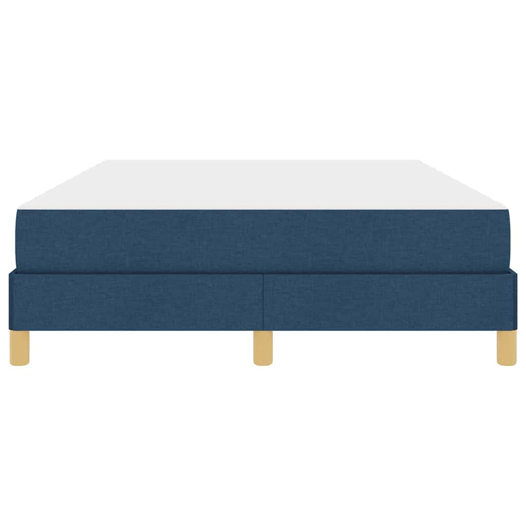 Box Spring Seng Blå Og Brun 140 X 190 Cm - Billede 6