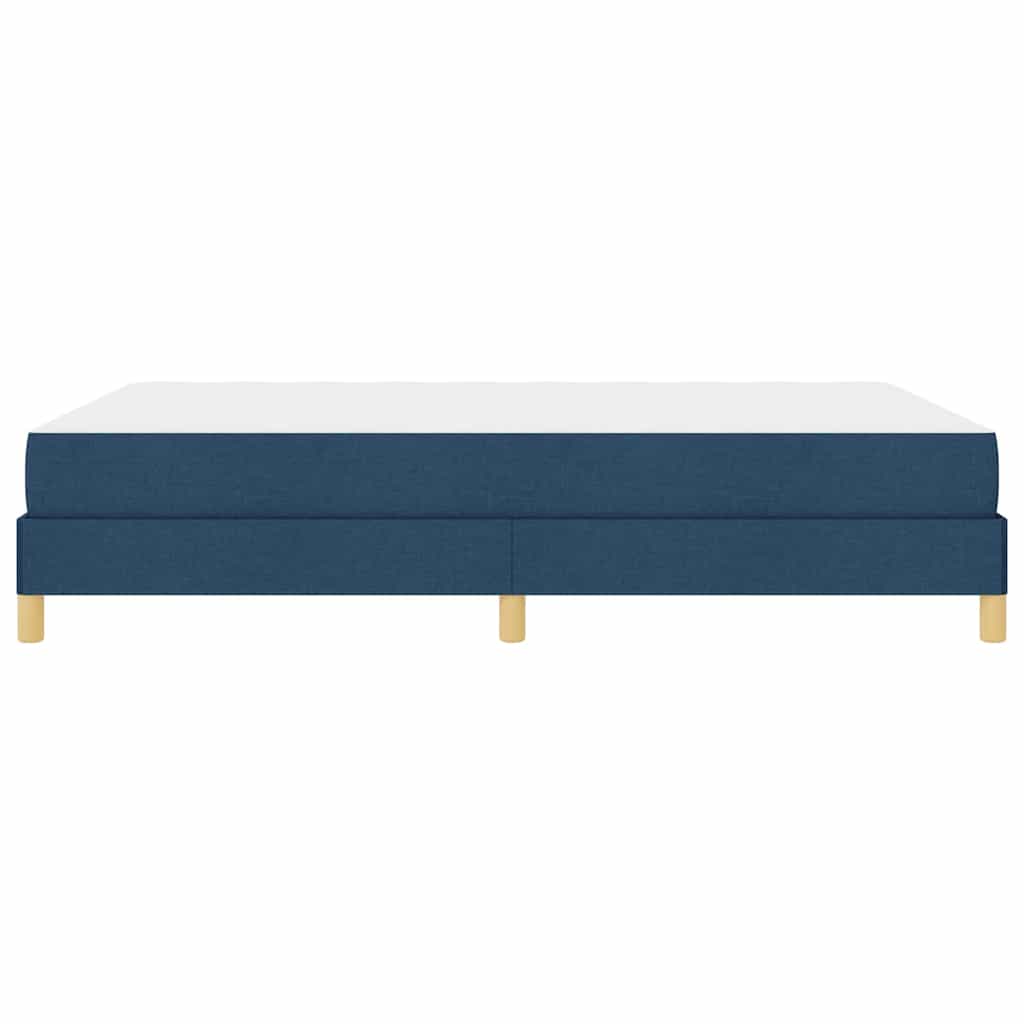 Box Spring Seng Blå Og Brun 140 X 190 Cm - Billede 7