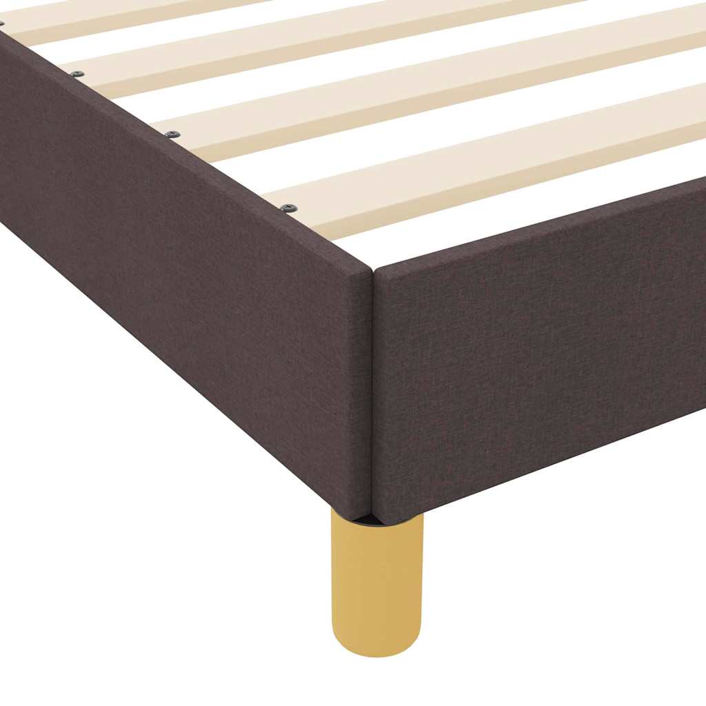 Box Spring Seng Brun 180 X 200 Cm Stof Og Konstrueret Træ - Billede 9