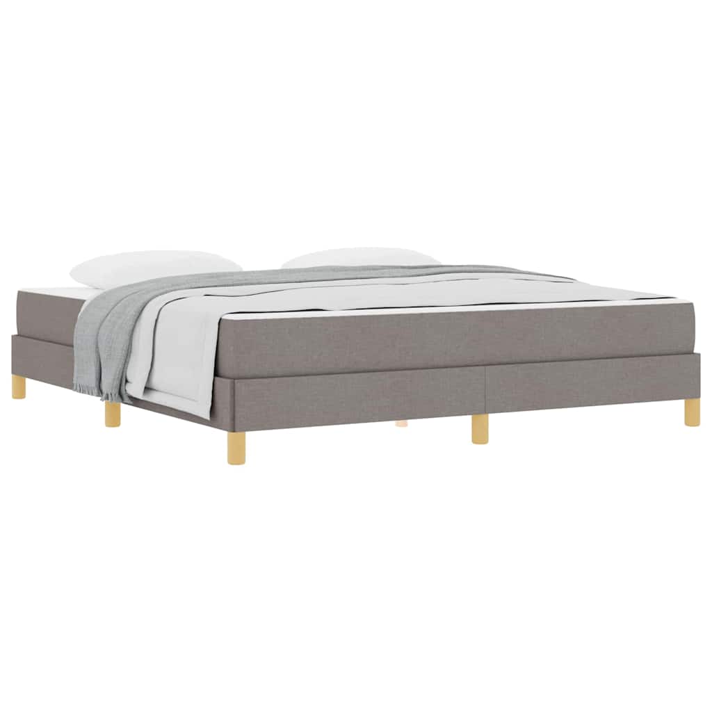 Box Spring Seng Taupe Og Brun 180 X 200 Cm - Billede 3