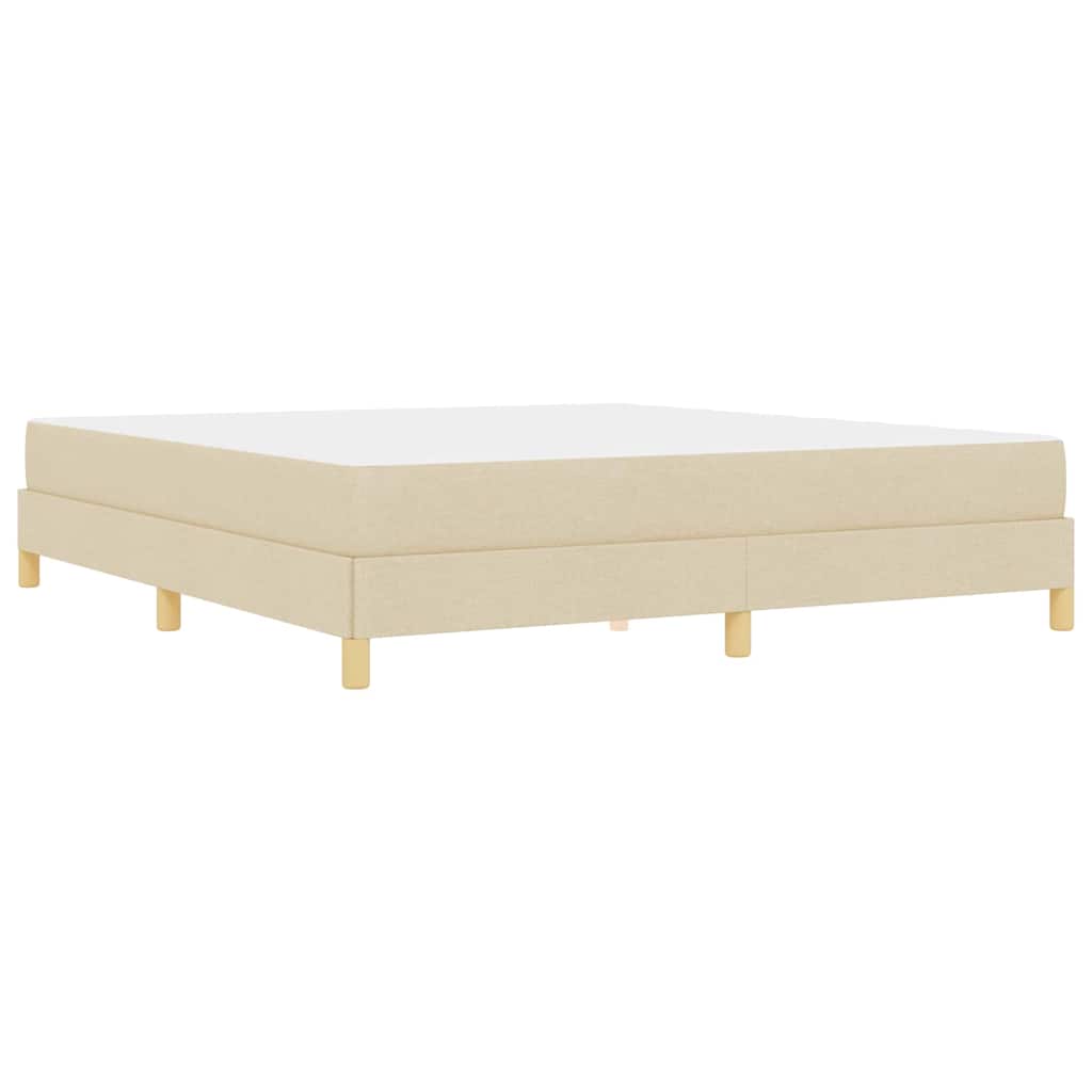 Box Spring Seng Creme Og Brun 180 X 200 Cm - Billede 8
