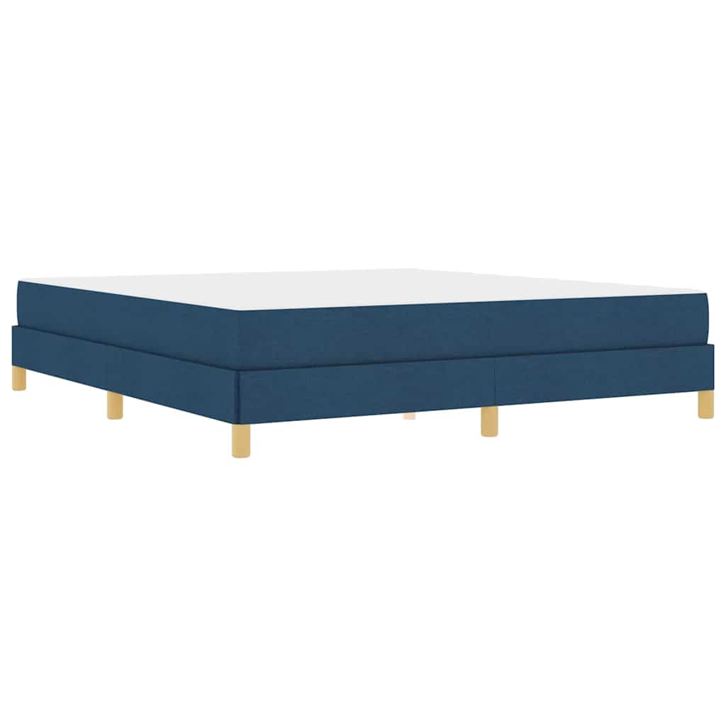 Box Spring Seng Blå Og Brun 180 X 200 Cm - Billede 2