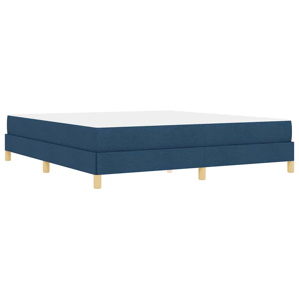 Box Spring Seng Blå Og Brun 180 X 200 Cm - Billede 8