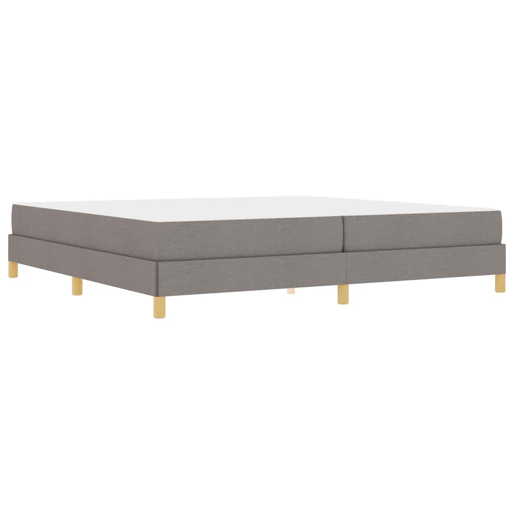 Box Spring Seng Taupe Og Brun 200 X 200 Cm - Billede 2