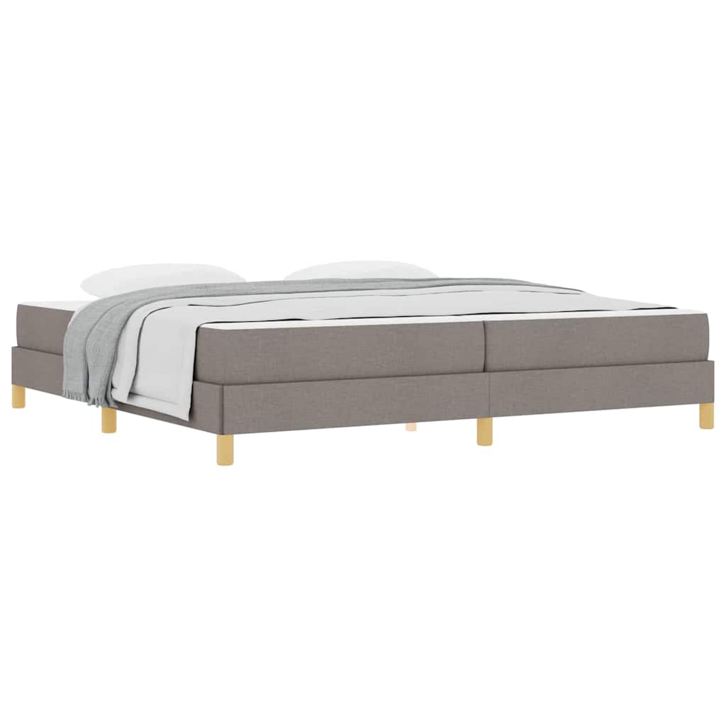 Box Spring Seng Taupe Og Brun 200 X 200 Cm - Billede 3