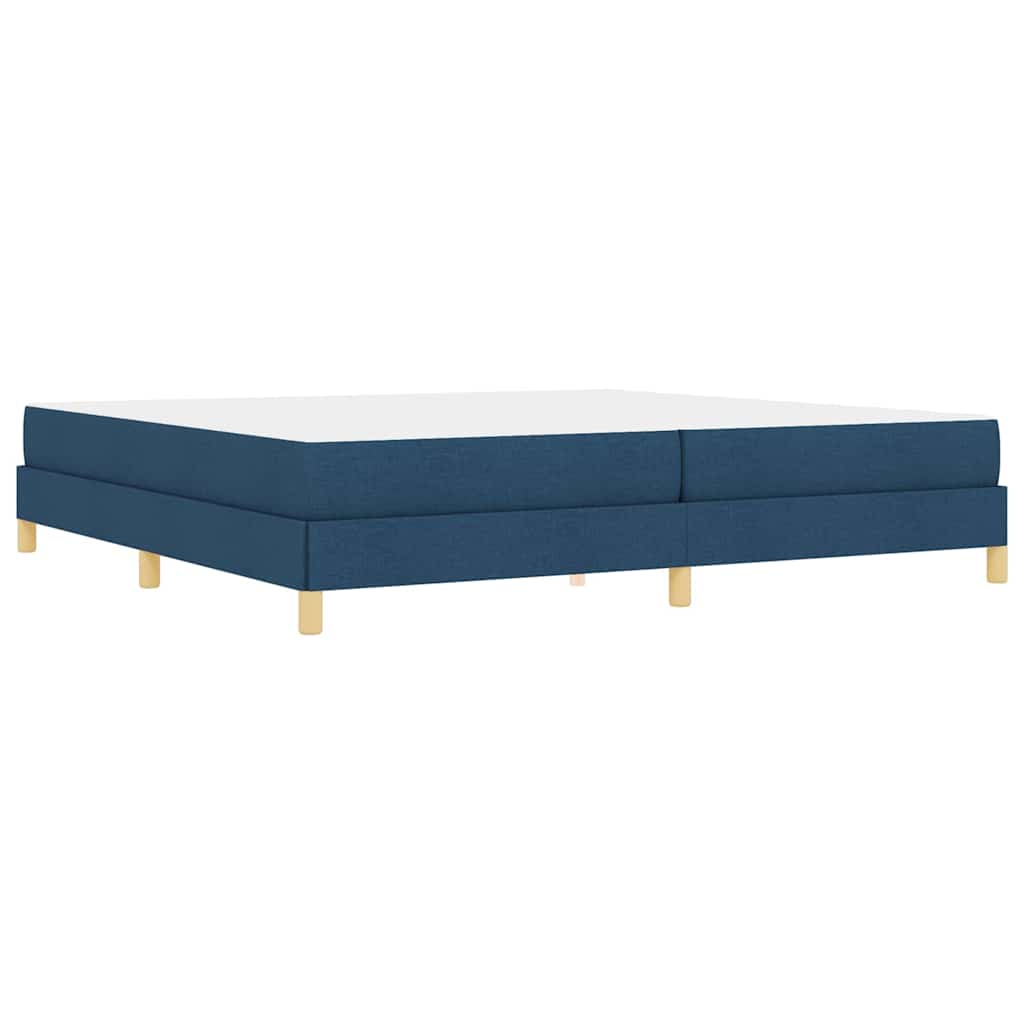 Box Spring Seng Blå Og Brun 200 X 200 Cm - Billede 8