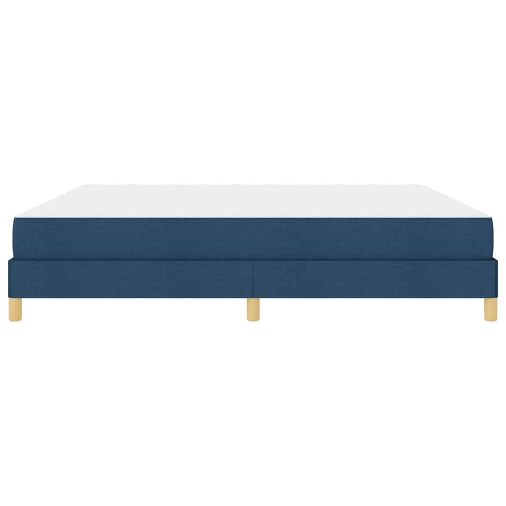 Box Spring Seng Blå Og Brun 200 X 200 Cm - Billede 7