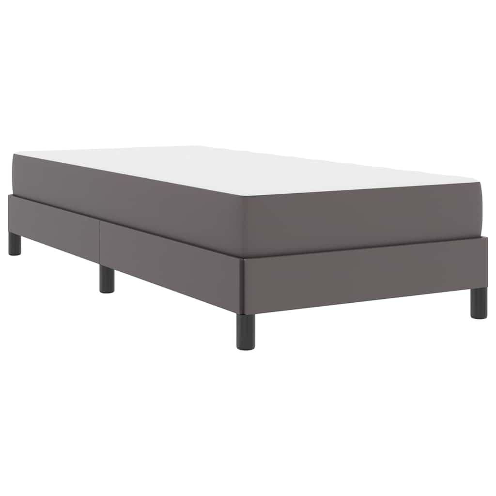 Seng Med Madras Grå 80 X 200 Cm Kunstlæder - Billede 2